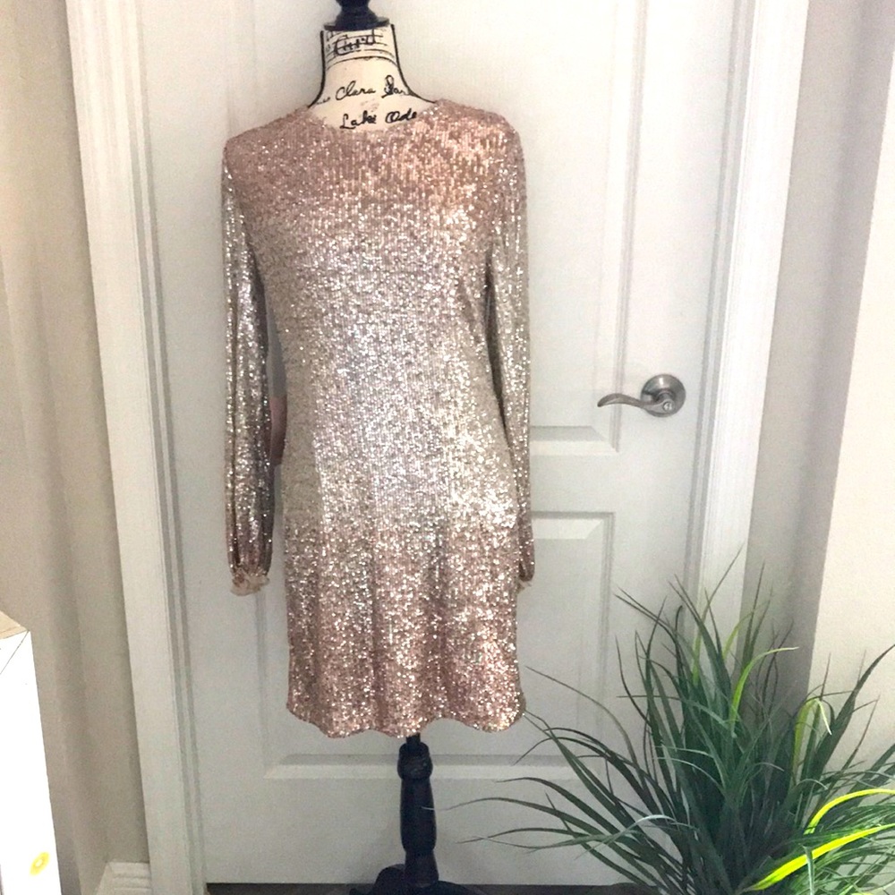 Anthropologie B H L D N sequined dress. NWT